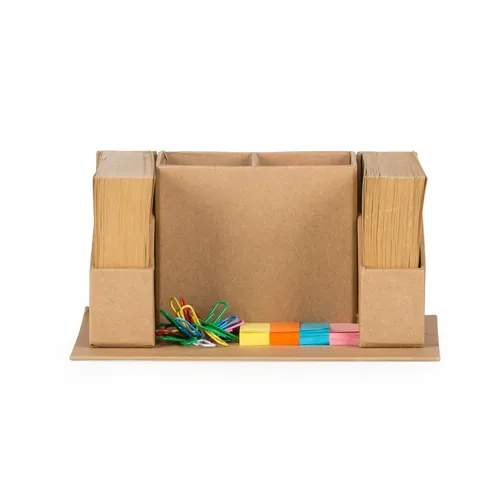 #Bloco de Anotações com Porta Caneta e Autoadesivos-13751