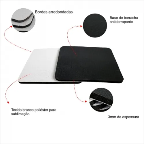 Bolacha de Chopp Branca Para Sublimação Quadrada-BLCCHOPPQSBL