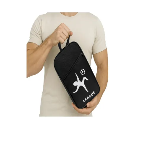 Bolsa Porta Chuteira Tênis Esporte Fitness Necessaire Preto-BC0016SL