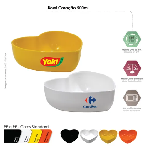 Bowl Coração 500ml-E086