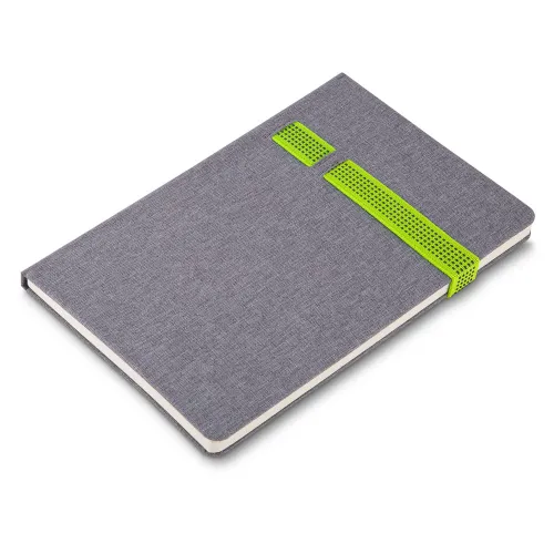 Caderno A5 Capa em Poliéster - Verde-CAD120-VD