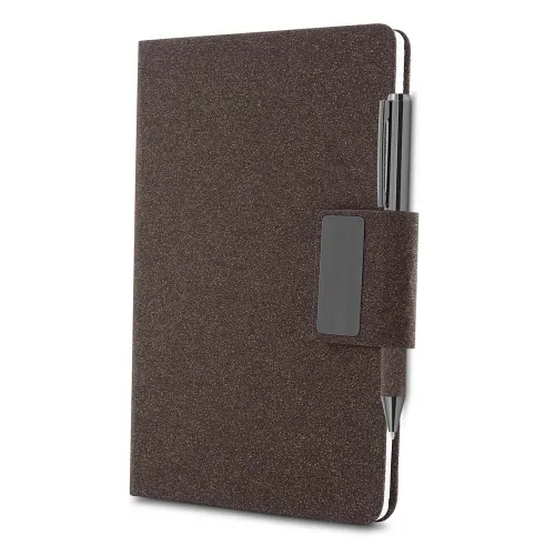 Caderno em PU e fibra de café ou chá-CAD440