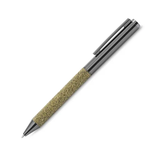 Kit escritório em PU e fibra de café ou chá e Caneta Metalica-CAD445