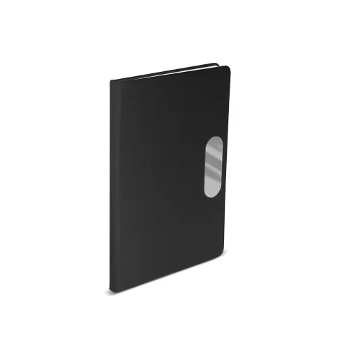 Caderno em PU com placa em metal-CAD470