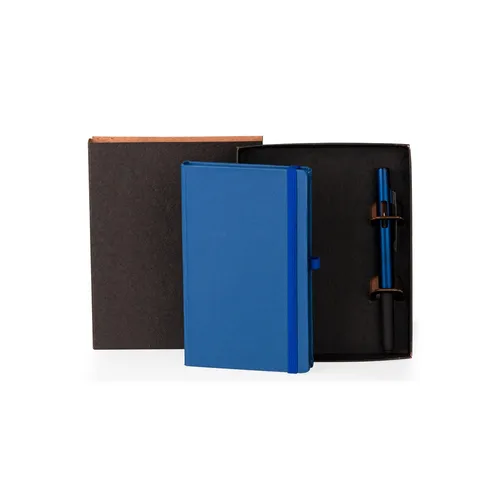 CADERNETA P/ ANOTAÇÕES COM CANETA - AZUL-LE-31733