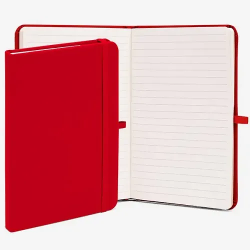 CADERNETA PARA ANOTAÇÕES 21X14CM - VERMELHA - 80 FOLHAS-LE-30364