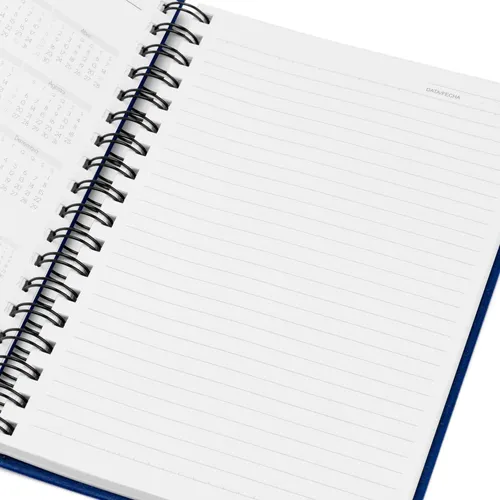 CADERNO PAUTADO COM WIRE-O - AZUL - 23,5X18CM - 100 FLS-003MRPLE-30603