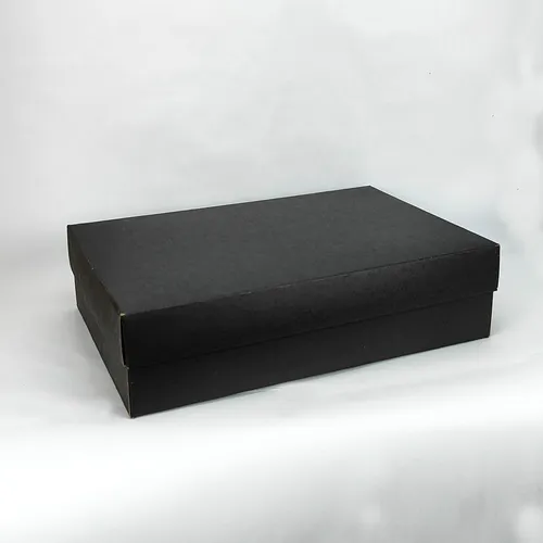 CAIXA PAPEL KRAFT (PRETO) 35x24x9cm-SH-EMB001