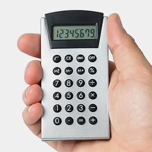 CALCULADORA PRATA E PRETA - 8 DIGITOS-CA-00631-NA