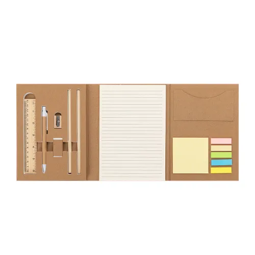 Kit Escritório Capa em Papel Kraft-CJ40035P