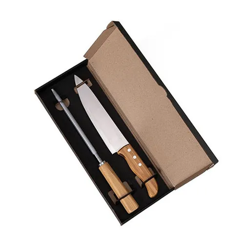 CONJ. DE FACA 8  E CHAIRA - 2 PÇS-KF-02863