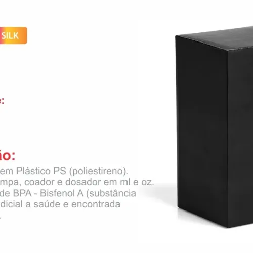 COQUETELEIRA EM PLÁSTICO PS - 600ML-KB-01600-TRA