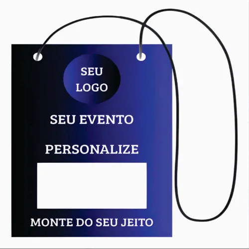 CRACHÁ COM CORDÃO PARA EVENTOS-SH@CRACHA