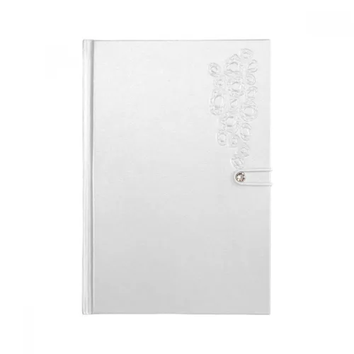 CRYSTAL RIVET. Caderno capa dura CROMADO-43014-CRO