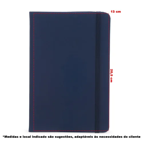 Caderneta Couro Sintético-RDB14917P