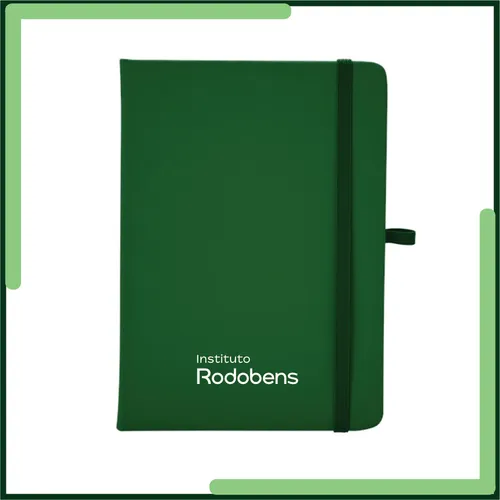 Caderneta Emborrachada tipo Moleskine-IR05067