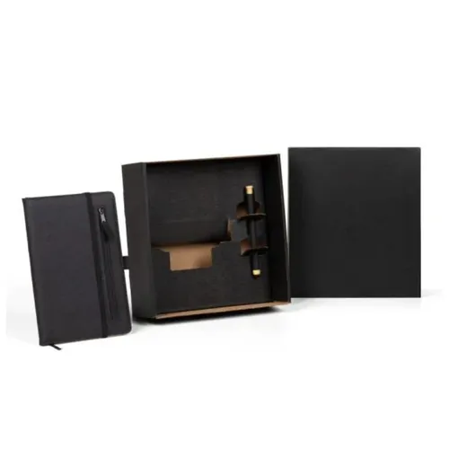 Caderno P/ Anotações Com Caneta - Preto-KT-90581