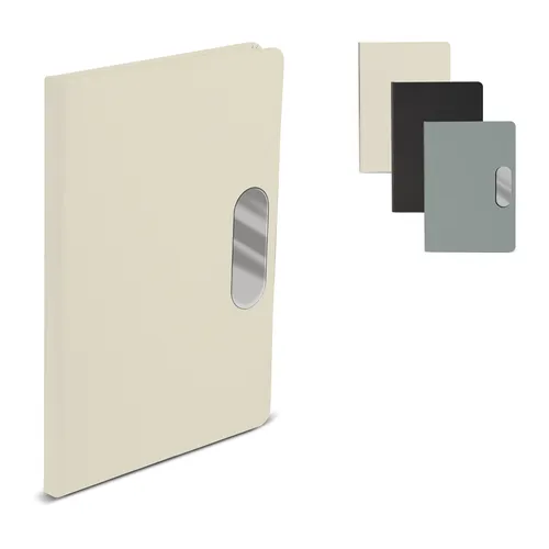 Caderno em PU com placa em metal-CAD470
