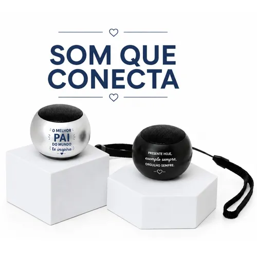 Caixa de Som Minimalista e Potente Personalizada -CXS035
