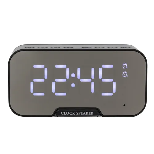 Caixa de Som Multimídia com Relógio e Suporte para Celular-KPX03019