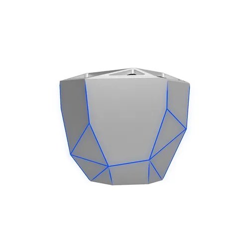 Caixa de som Bluetooth Geo com iluminação CINZA-XP81016-CIN