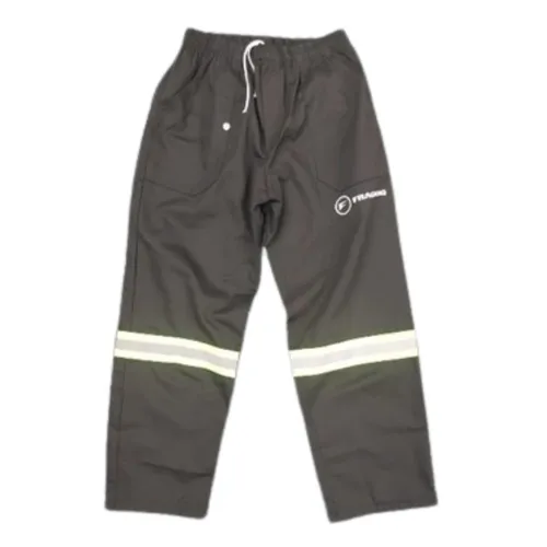 Calça brim bolso frente e costas com faixa refletiva e silk 1 cor-CB201