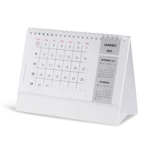 Calendário de Mesa 2023 BRANCO-14796-BRA
