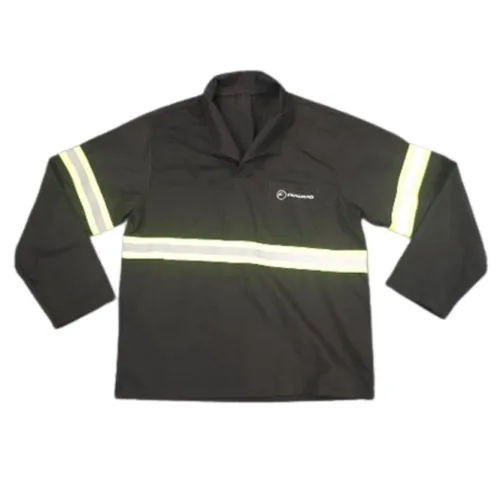 Camisa brim pesado com bolso e faixa refletiva e silk-CB202