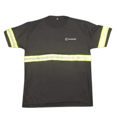  Camiseta manga curta em malha com faixa refletiva-CM663