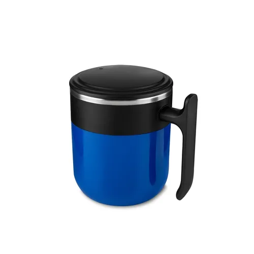 #Caneca Plástica com Inox 350 ml-14770-AZU #Caneca Plástica com Inox 350 ml-14770-AZU