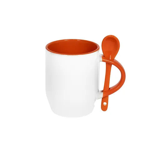 Caneca alça com colher 325 ml-LN630JS005