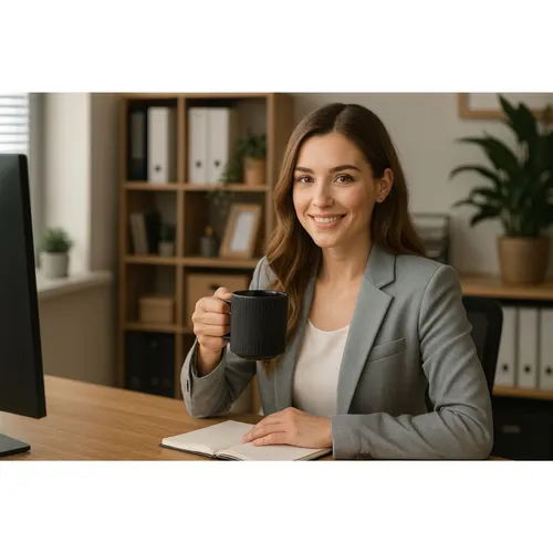 Caneca de Ceramica emborrachada 415ml.-BG188