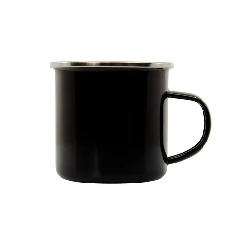 Caneca de Metal Esmaltado PRETO-BG138-PRE