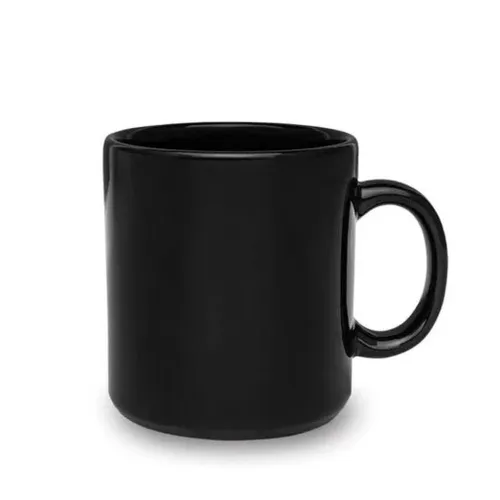 Caneca de Porcelana Preta 325ml-9530
