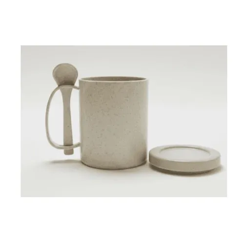 Caneca fibra de bambu com tampa-758SP