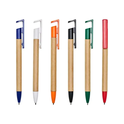 Caneta Ecológica com Suporte para Celular-TOP-BI796