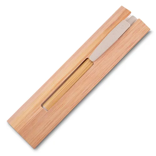 Caneta Ecológica de Bambu com Estojo-14662