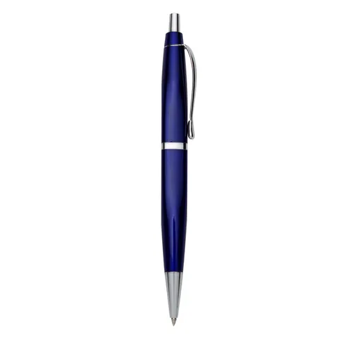 #Caneta Metal Triangular-14021-AZU