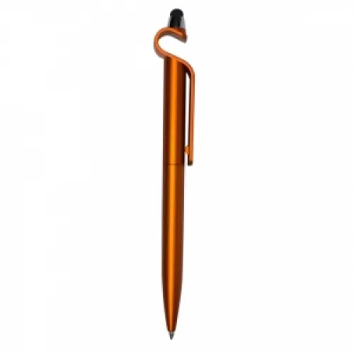 #Caneta Plástica Touch com Suporte-13876-LAR