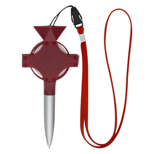 ?Caneta Plástica com Fita Métrica-P@717-VM