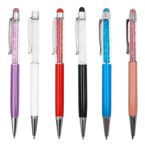 Caneta de Metal Cristal Com Ponta Touch.-J506B