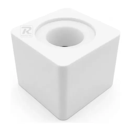 Canopla P/ Microfone Em Plástico Espuma Interna Branca-CM01