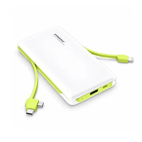 Carregador Portátil Power Bank com Cabos Integrados-pineng