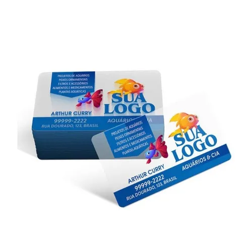 Cartão de visita material PVC-CVPVC1
