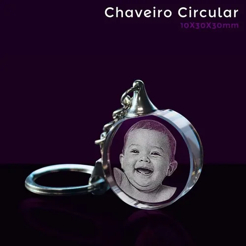 Chaveiro Circular Sem Chanfro-CHV003