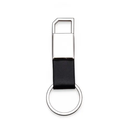 #Chaveiro Metal com Couro-14134