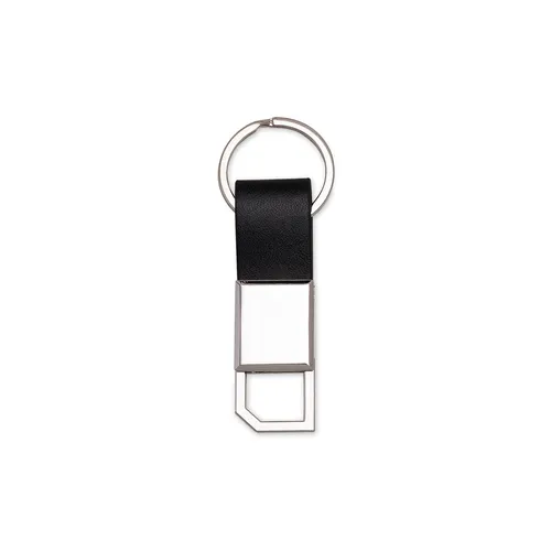 #Chaveiro Metal com Couro-14504
