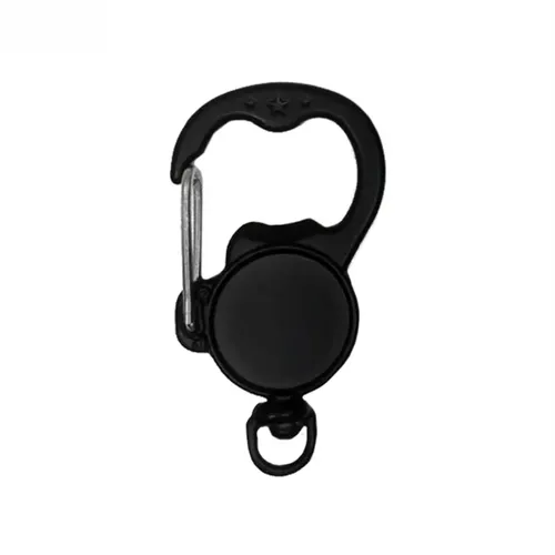 Chaveiro Mosquetão Abridor Preto-Chaveiro Mosquetão Abridor Preto