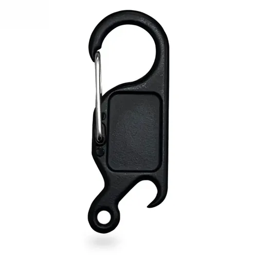 Chaveiro Mosquetão Anzol Abridor Preto-FC-5008-PRETO