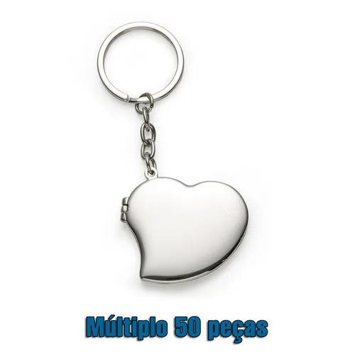 #Chaveiro Porta Foto Coração-13027